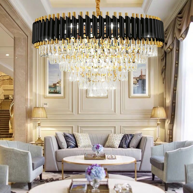 Modern Luxury Villa Crystal Chandelier