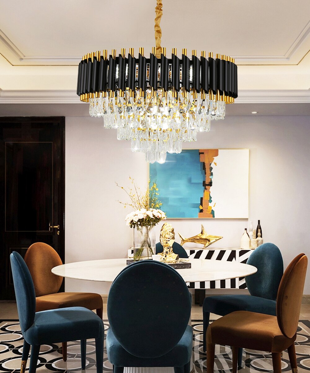 Modern Luxury Villa Crystal Chandelier