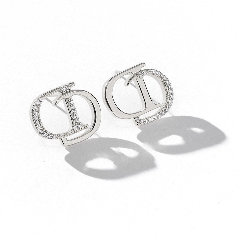 Letter D G Pendant Earrings for Women